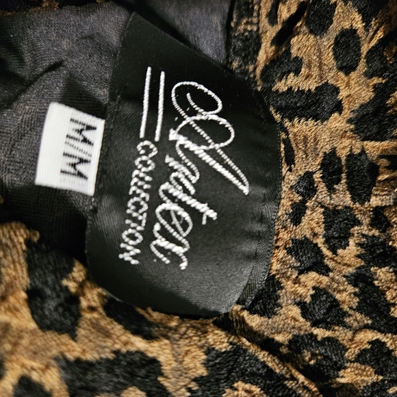 Vintage Artex collection leopard print turtle neck long sleeve shirt size Medium - Picture 2 of 11